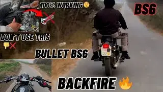 BULLET350 BS6 BACKFIRE SECRET SETTING💥🤫
