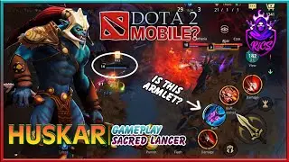 DOTA 2 MOBILE - HUSKAR, AUTO CHESS MOBA GAMEPLAY - SACRED LANCER