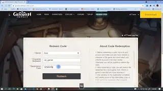 Genshin Impact Redeem Code | Genshin Impat 1.6