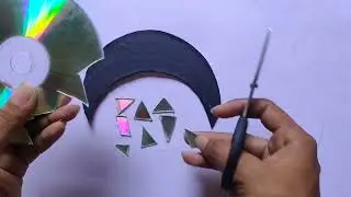 # beautiful moon ✨craft | cd craft ideas ⭐