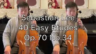 S LEE 40 Easy Etudes for Cello, Op 70 No 34