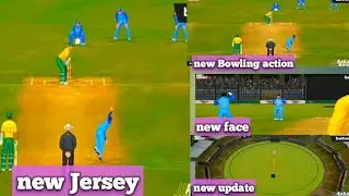 New update Rc22/ India new jersey  new ground and new face / real cricket 22