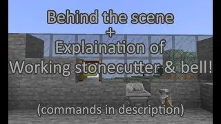 Working Bell & Stonecutter Explained! [1.14 command creation]
