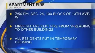 Fire displaces residents of Dickinson apartment complex