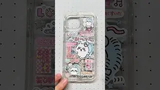 Making momonga sticker phone case 🩵🌸#stickers #diyphonecase #diy #deco #fyp