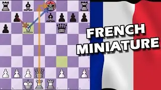 INSANE Checkmate In FRENCH Defence 🔥 | Chess Miniature