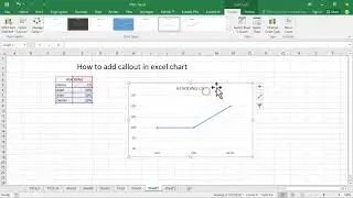 How to add callout in excel chart