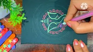 Mandala Art#huezcolor#mandala#art#beautiful#dot#dotmandala#brush#love#indian#mandalaart#simple#easy