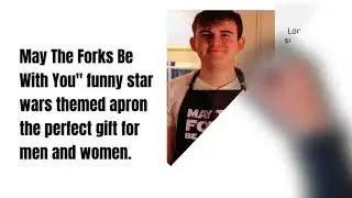 Star Wars inspired  Apron May The Forks Be with you Funny Apron, May The Forks Be With You -