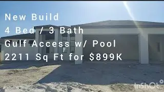 New Construction Home in NW  Cape Coral for $899K