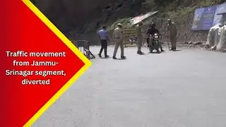 Traffic movement from the Jammu-Srinagar segment of NH 44, diverted via the Mughal Road to NH 144 A