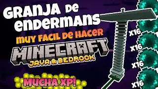 ¡La MEJOR Granja de Endermans para XP INFINITA en Minecraft 1.21! 🟣 Funciona en Bedrock y Java