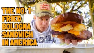 I ate the iconic Fried Bologna Sandwich from Turkey and the Wolf.