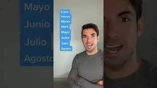 Months of the year In Spanish #yosoymartinbravo #learnspanish