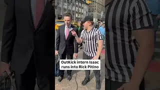 Isaac the Ref ran into St. John&rsquo;s coach Rick Pitino on the streets of New York