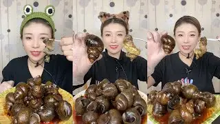 【Mukbang】Spicy River Snails🐚🌶#asmr#yummy