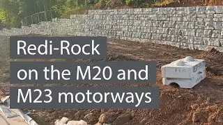 Marshalls Redi-Rock on Kier Highways M20/M23 Motorways