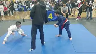 Max's Bronze Medal Match - Dream BJJ tournament - Cerritos HS Jan  2024