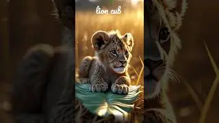 Gentle & Magical!!! Lion cub!!!