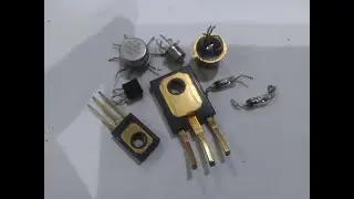 Транзисторы и микросхемы в HP 08160A.