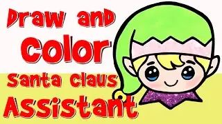 🎅 Draw and Color Santa Claus Assistant | Fun & Easy Christmas Drawing for Kids! 🎨