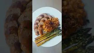 Preserved lemon crunch, spicy beans and sausage