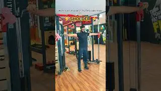 Cable Crossover Shoulder Workout 🔥 Build Round Delts #sholders #shorts #shortsfeed