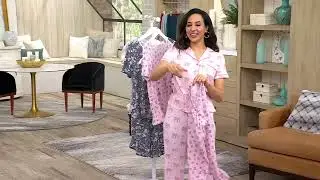 Cuddl Duds Classic Jersey Ruffle Capri Pajama Set on QVC
