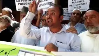 Jamia Masjid Siege: Awami Action Committee Senior Leader Sheikh Yasir Rouf During Protest