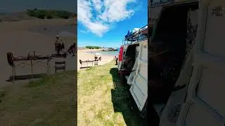 kombi coragem na praia de Setiba Esp&iacute;rito Santo #kombihome #kombi #praia #motorhome