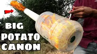 big potato canon - potato gun - Experiment
