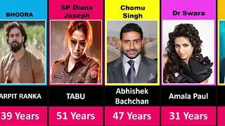 bholaa movie cast real name and age comparison