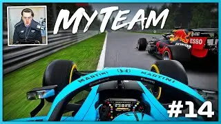 PUSHED ONTO THE GRASS 😨 F1 2020 My Team Part 80 (110 AI Belgian GP)