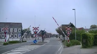 Spoorwegovergang Outrup (DK) // Railroad crossing // Jernbaneoversk&aelig;ring