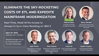 IDC, Microsoft, and Micro Focus join VirtualZ: Eliminate the Sky-Rocketing Costs of ETL