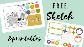 June 22 Free Scrapbook Sketch and Printable PDF Cutaparts Loved This Layout Share