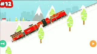 Labo Brick Train #12 - New Track Snow With Red Train - Android Gameplay - Dania Gameplay