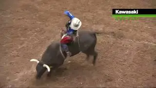 Cody Nance rides Crossfire for 87.25 points R2 ABQ