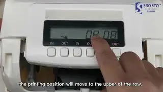 Best electronic punching card machine paper card  attendance machine