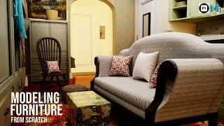 3D Modeling Furniture from Scratch in a Vintage Home in Autodesk Maya
