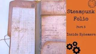 Steampunk Folio-Part 3-Decorating the Inside Flaps