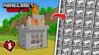 J'ai du FER en ILLIMIT&Eacute; gr&acirc;ce &agrave; cette NOUVELLE FERME | Minecraft Hardcore 1.20 | Ep 3
