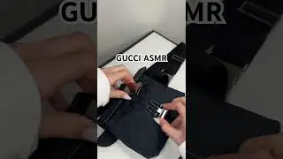 What fits in a Gucci Belt Bag #luxurybrand #gucci #asmr #asmrsounds #vintagedesigner