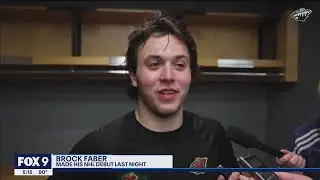 Brock Faber makes NHL debut I KMSP FOX 9