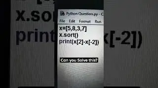 Can you Solve this? 