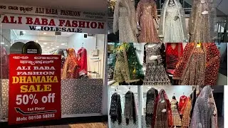 Flat 50% off Designer Dress Materials in Commercial Street Bangalore | Wedding Collections | Khushbu