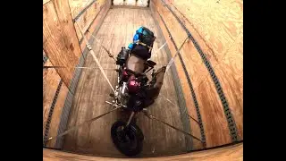 Tie down a motorcycle in a box truck for relocate.