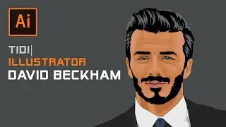 Vector David Beckham art | Illustrator | TiDi