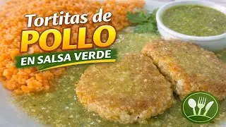 ✨🥚🍗 Tortitas de pollo en salsa verde 💚🔥✨