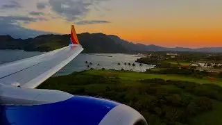 [4K] &ndash; Awesome Kauai Sunrise Landing &ndash; Southwest &ndash; Boeing 737-8 Max &ndash; LIH &ndash; N8759Q &ndash; SCS 1455